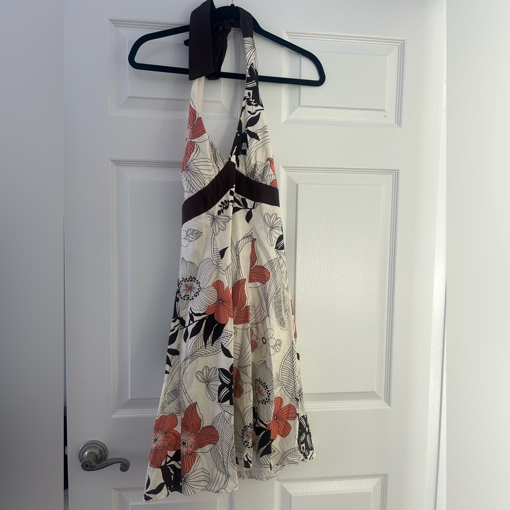 Vintage trixxi floral halter dress